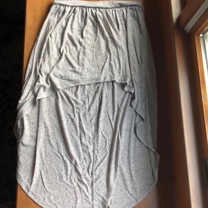 High-Low Gray Skirt